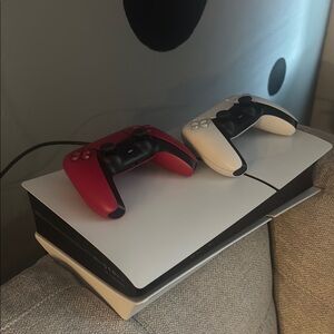 Sony PlayStation 5 Black and White Console with DualSense Controllers